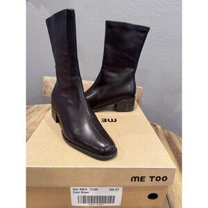 Me Too Brown Boots 6.5 Mid Calf Anti Slip Drylastics Palla Q NEW IN BOX